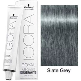 Schwarzkopf Igora Absolutes Silver White - Slate Grey, 2.1 oz