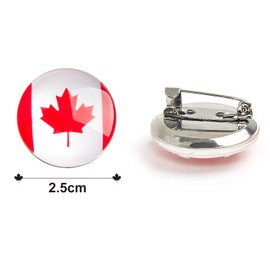 SevenFish 18pcs Canada Flag Pin Canadian National Brooch Maple Leaf Pins Badge Patriotic Souvenir for Men Women