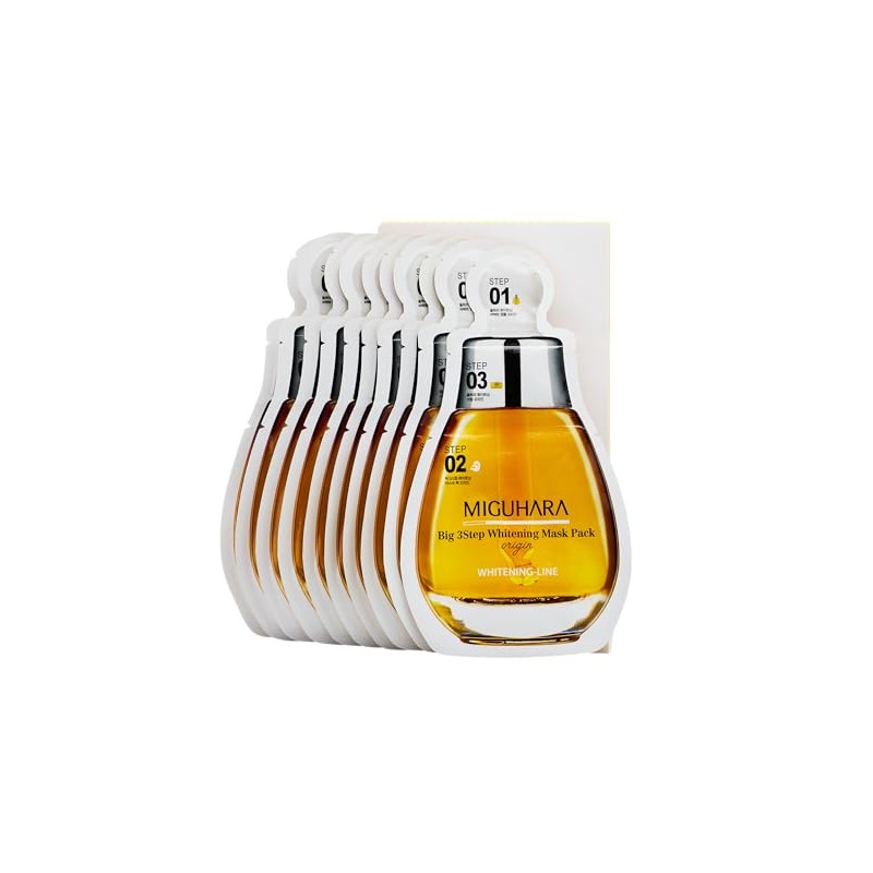 MIGUHARA Big 3 Step Glowing Mask Pack Origin 10 |