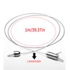 Suspension Cables Kit, Zliger 8 PCS Lamp Holder Suspension Cables