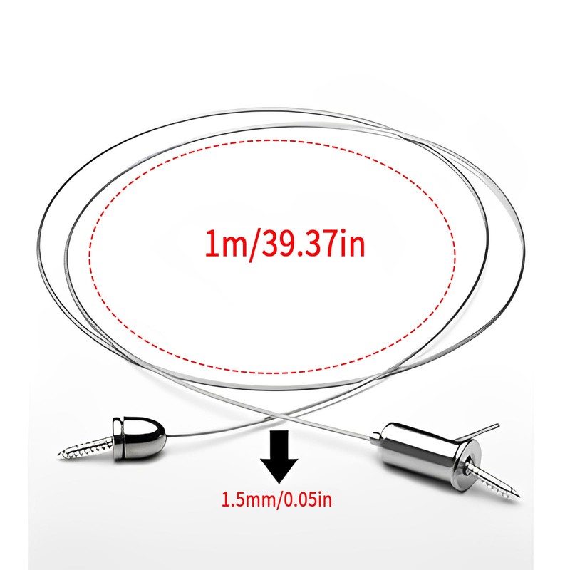 Suspension Cables Kit, Zliger 8 PCS Lamp Holder Suspension Cables