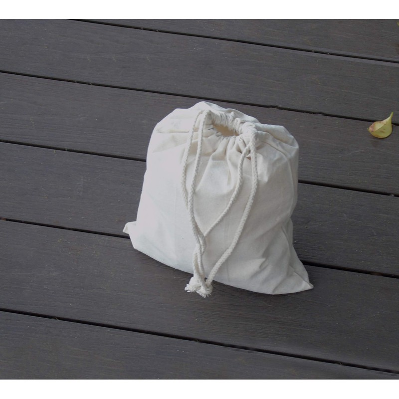 Lontenrea 8 Pcs 25x30cm Drawstring Cotton Muslin Bags Reusable Storage