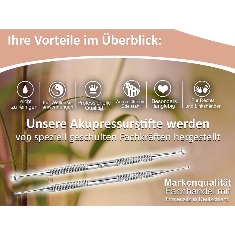 2 Piece Acupressure Pen Set 1/2 mm/5/10 mm Acupressure Reflexology