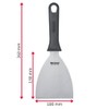 Westmark Master Line 133022E3 Professional Scraper/Grill Spatula, Straight, Rigid, Closed,