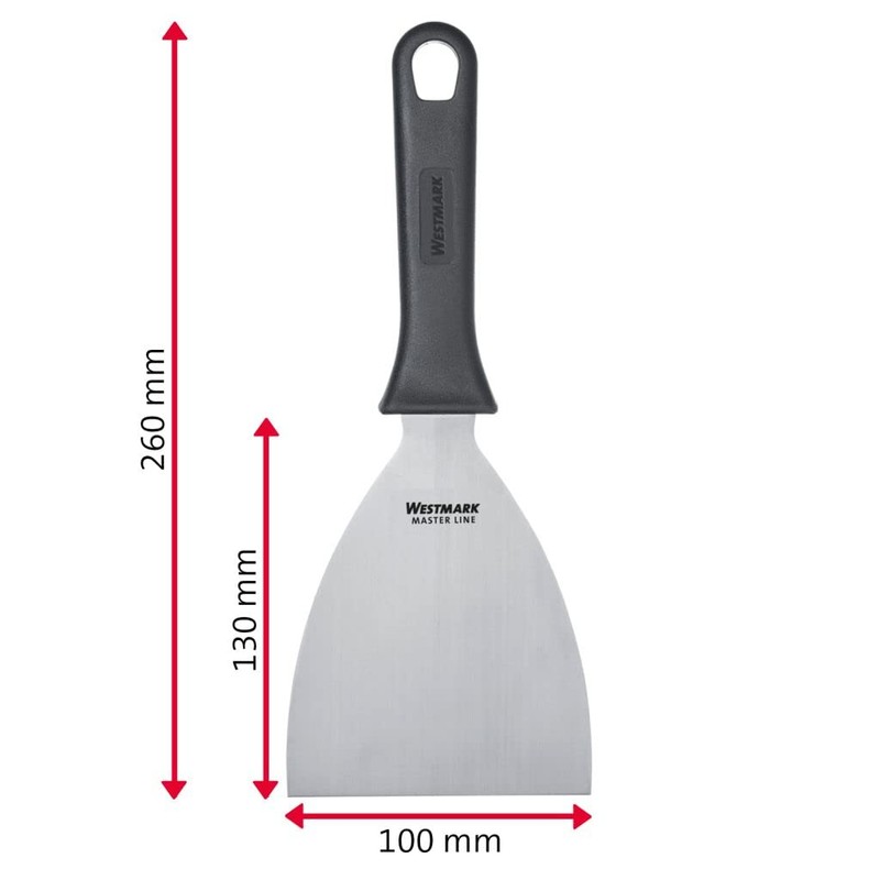 Westmark Master Line 133022E3 Professional Scraper/Grill Spatula, Straight, Rigid, Closed,