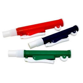 Set of 3 Lab Pipette Pumps Color Coded Laboratory Supplies Includes 2ml Blue, 10ml Green, 25ml Red Multifunction Pipet Filters to Use with Plastic or Glass Pipettes for Lab Technicians Research
