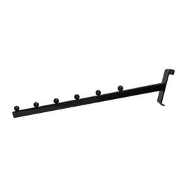 DBM IMPORTS 20 Pc Gloss Black Gridwall Waterfall Ball Hook Hanger 16.5" Long Faceout Retail Display Wall Fixtures
