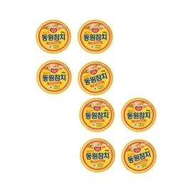 Tuna Can [동원참치] Small Size 100g Light Standard/Hot Pepper Tuna Can Combination (LIGHT STANDARD, 8CANS)