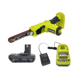 RYOBI 18V Cordless 1/2 in. x 18 in. Belt Sander PSD101 Kit with Battery and Charger (Renewed)
