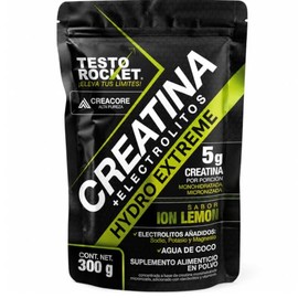 Creatina Monohidratada Micronizada + Electrolitos, Magnesio, Potasio, Vitaminas y Agua de Coco | Creatine HYDRO EXTREME CREACORE 5 g por Porción | Sab
