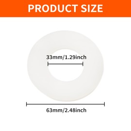 3 Pcs Flush Valve Seal for Ideal Standard Flush Valve Base Sealing Washer Compatible Replacement Toilet Flush Valve Rubber Seal Washer Silicon Clear Washers Repair Rubber Seal Diaphragm,for Geberit