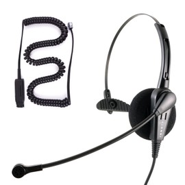 INNOTALK Headset Compatible with Avaya IP 1608, 1616, 9601, 9608, 9610, 9611, 9611G - Economic Monaural Noise Cancel Mic Office Phone Headset