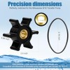 Upgraded Premium Neoprene Impeller with Brass Core & O-Ring Kit,