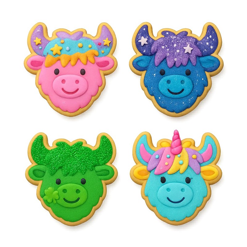 Mighty Gadget Highland Cow Head Cookie Cutter & Stamp -