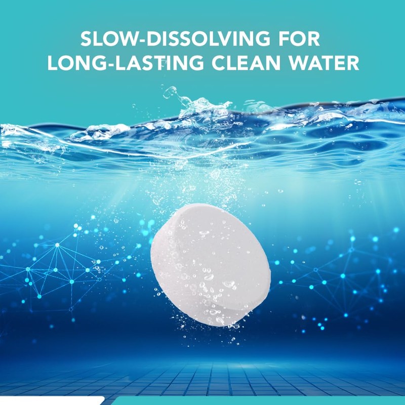 Puri Tech Pool Chemicals 3‑Inch Stabilized Chlorine Tablets for Swimming