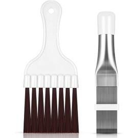 Air Conditioner Fin Comb,Stainless Steel Condenser Fin Comb, 2pcs Straight Condenser Comb AC Fin Comb Cleaner Brush Evaporator Radiator Fin Cleaning Tool Used for Cleaning Air Condition