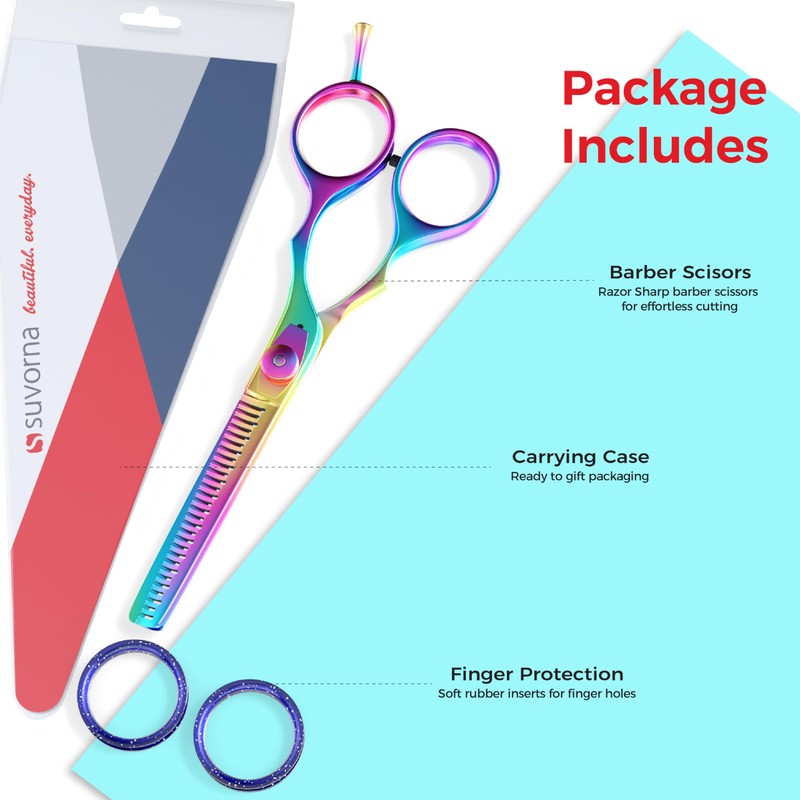 Suvorna Razeco Professional Hairdressing Scissors Japanese Stainless Steel 18mm e90