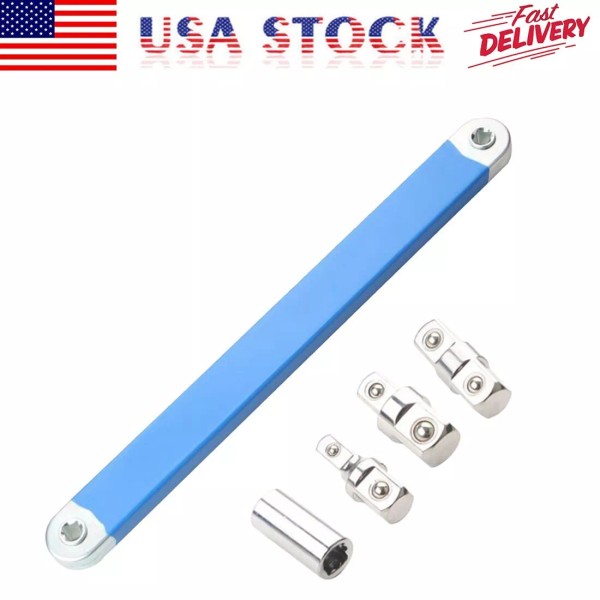 Yinore 15" Offset Extension Wrench Set Impact Extender Adapter Ratchet