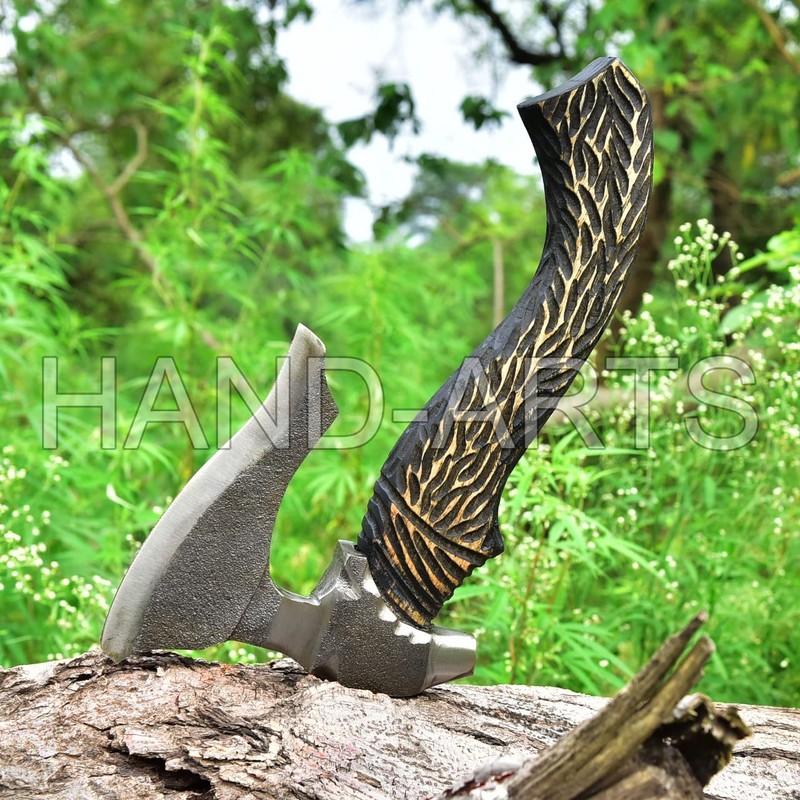 AX-2070 Handmade Carbon Steel Axe with Sheath