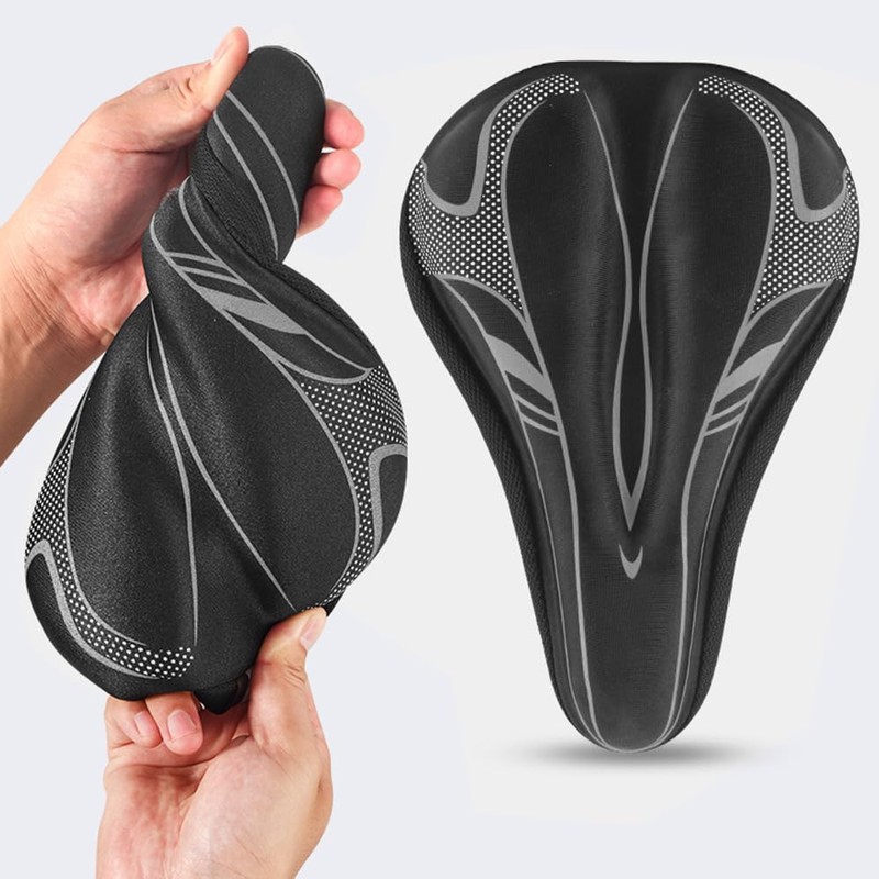 Bicycle Saddle Cover, Gel Saddle Cover Bicycle with Multilayer Padding,