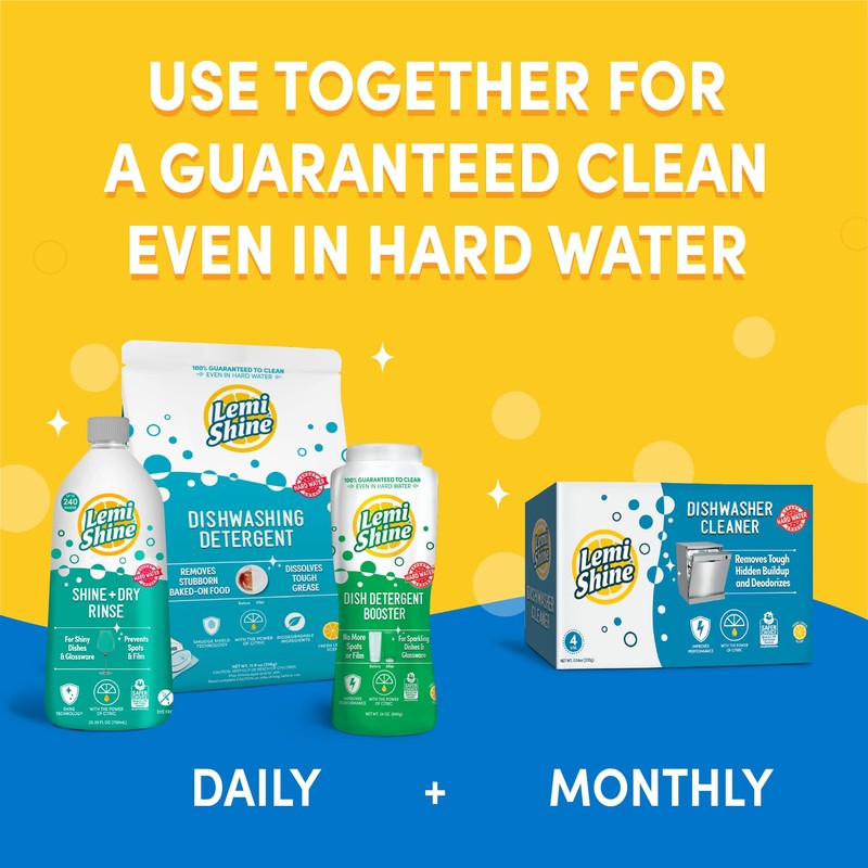 Lemi Shine Shine and Dry Natural Dishwasher Rinse Aid -