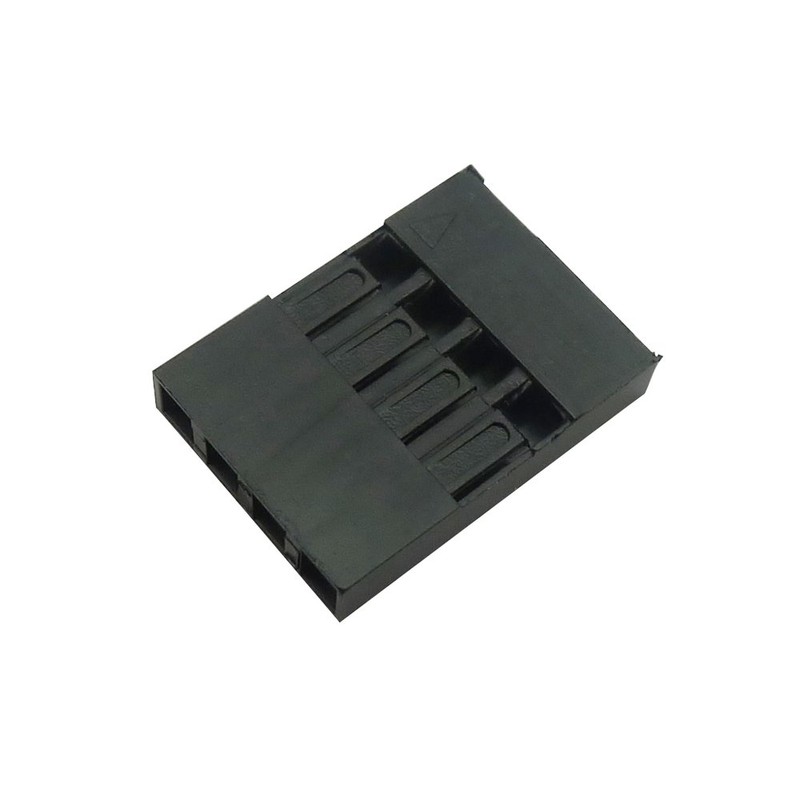 KKHMF 100pcs 4P Female Jumper Cable Plug Connector 2.54mm for