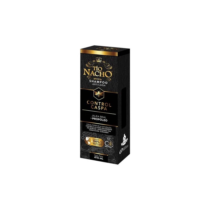 2 Pzas Shampoo Tio Nacho Control Caspa Jalea Real Y