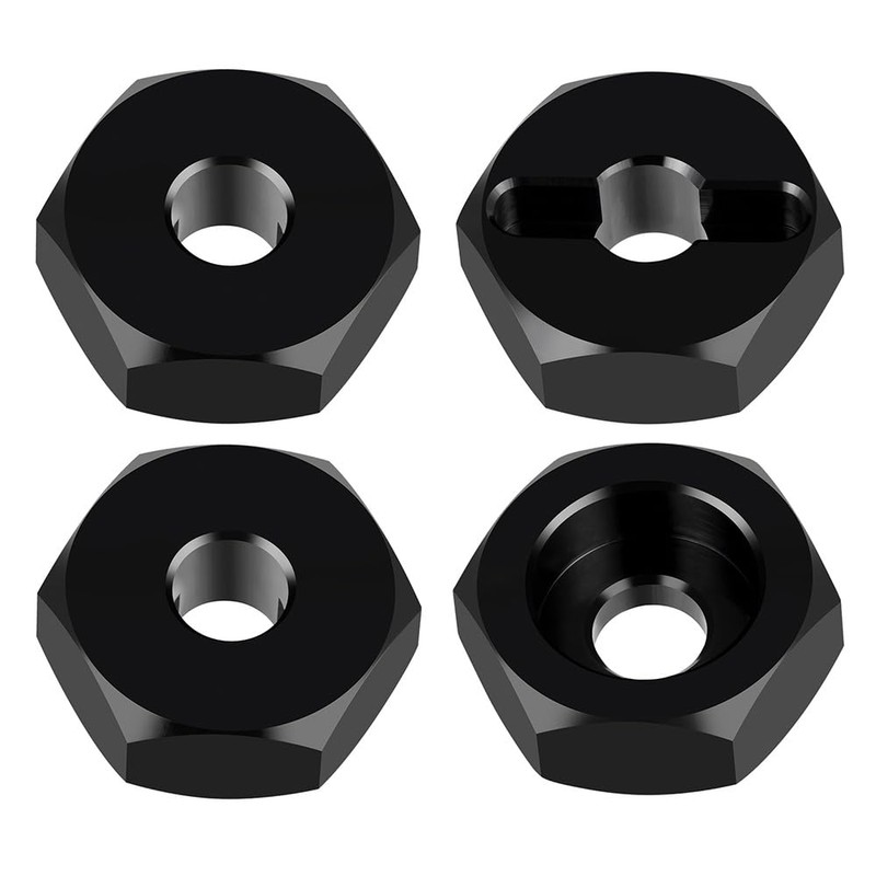 MOHERO 4Pcs 12mm Wheel Hex Hub Adapters Aluminum Alloy Wheel