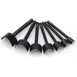 Unbranded 7Pcs Leather Craft Tools Half-Round Cutter Punch Leather Belt End Cutter 15-45mm