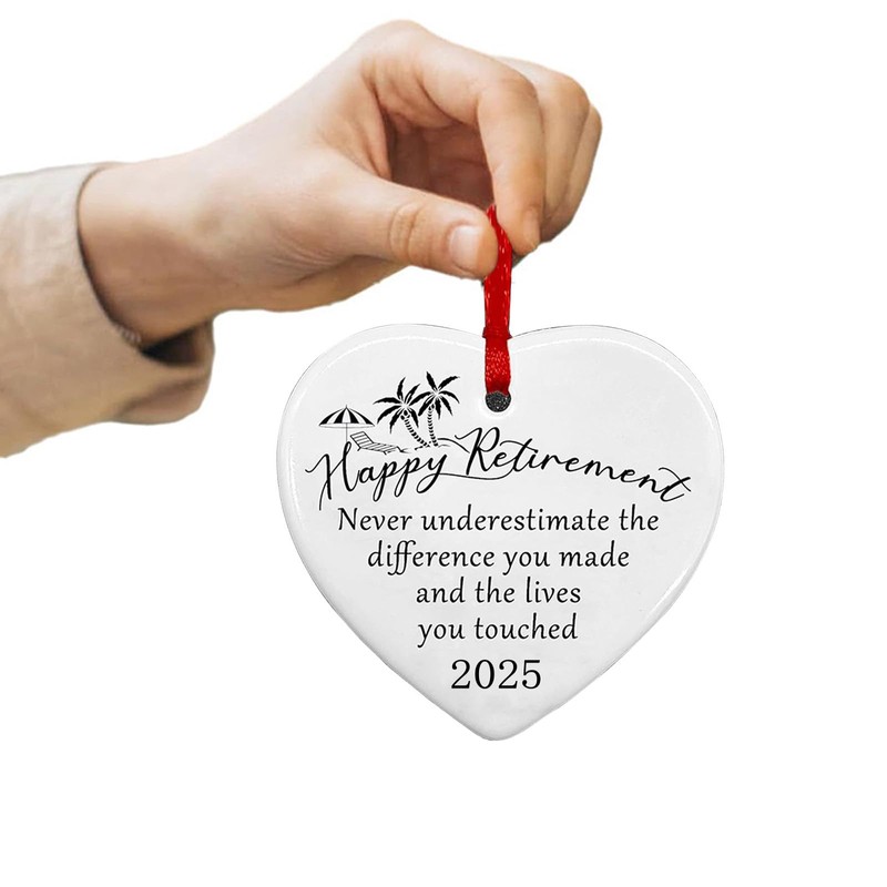 Handcrafted Ceramic Keepsake Heart Plaque - Unique Retirement Gift for