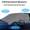 Big Hippo Windshield Snow Cover, Extra Large 600D Windscreen Cover