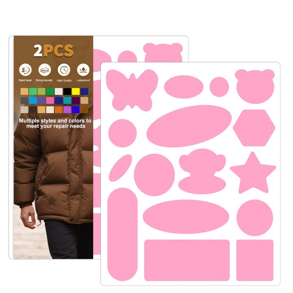 Azobur Down Jacket Repair Patches-Waterproof, Self-Adhesive,Nylon Fabric Patches for Puffy