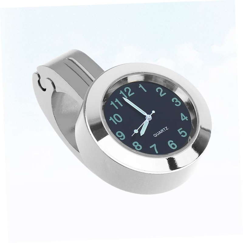 JECOMPRIS 1.25 Inch Motorcycle Handlebar Clock Waterproof Aluminum Digital Car