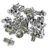 Car Wheel Rivets, 25pcs Plastic Silver Replacement Nuts for AH