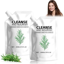 Rosemary Amino Acid Shampoo,Hair Growth Shampoo for Thinning Hair Women and Men Hair Loss,Rosemary Shampoos,Controls Oily,Strengthen Scalp with Natural formula 6.76 fl.oz- 2 Packs (200ML)