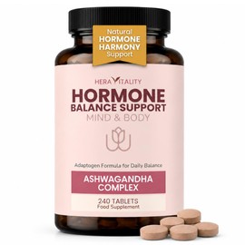 Hormone Balance Ashwagandha Mind & Body 1000mg – Adaptogen Support for Stress, Calm Energy, Sleep, Mood & Focus (240, Hormone Balance)