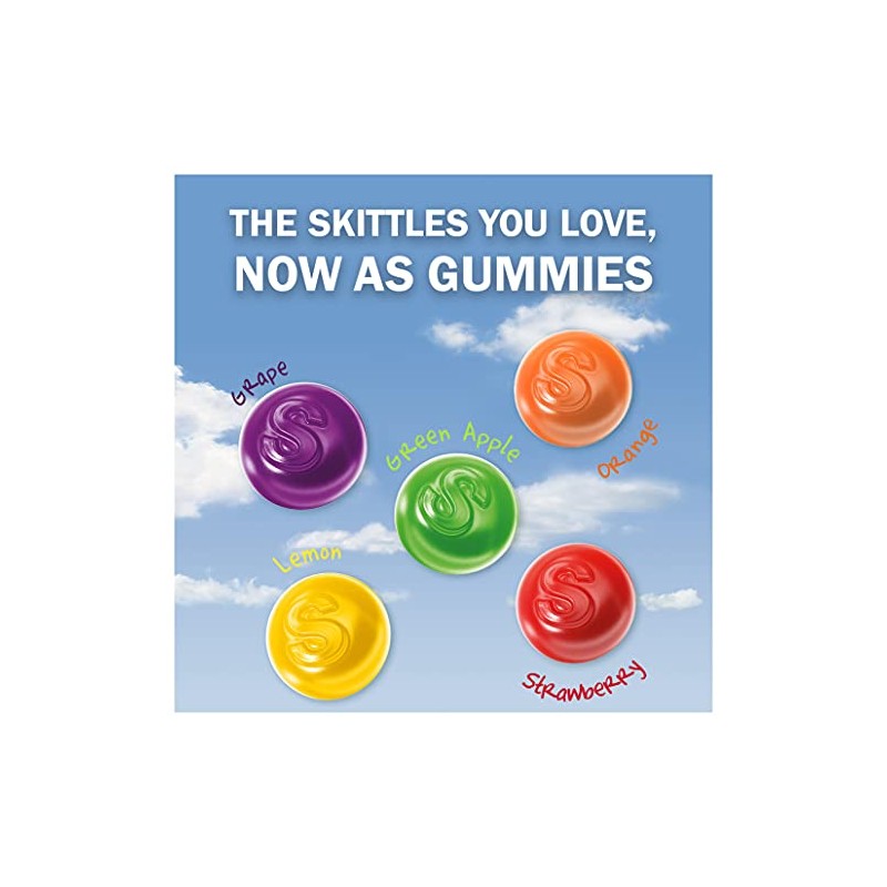 SKITTLES Gummy Candy Original and Wild Berry 5.8oz Bag Bundle
