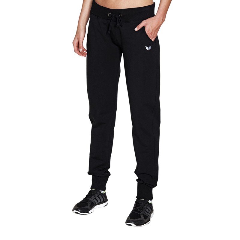 Erima Women's Jogging Bottoms with Cuffs, Black Long, 42