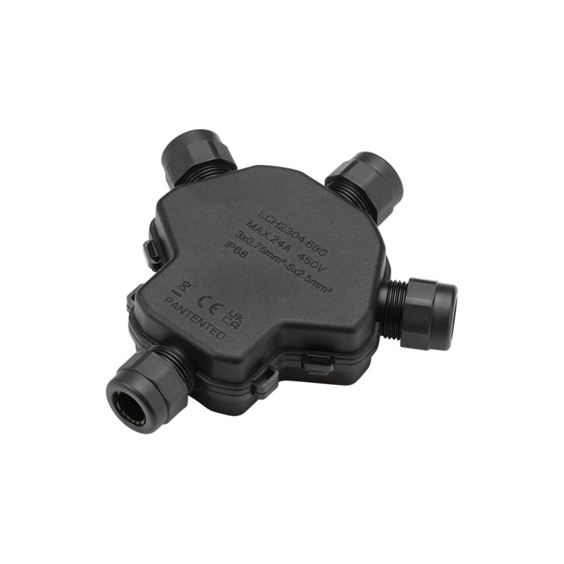 Knightsbridge IP68 4-way Weatherproof Gel Junction Box