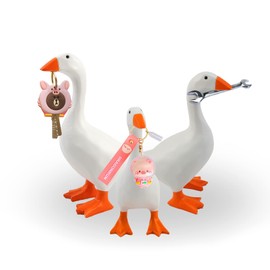 VERSAINSECT New Magnetic Goose Statue Cute Goose Key Holder Update New 1 Pack Home Decoration Statue Hanging Rack Table Desk Decor Sculptur updatee Funny Bedroom Decor Housewarming Gift