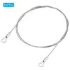 PATIKIL 4pcs 80cm 1.5mm Stainless Security Cable 5mm Inner Diameter