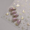 Butterfly Nail Art Stickers Decals Golden Star Butterflies Nail Stickers