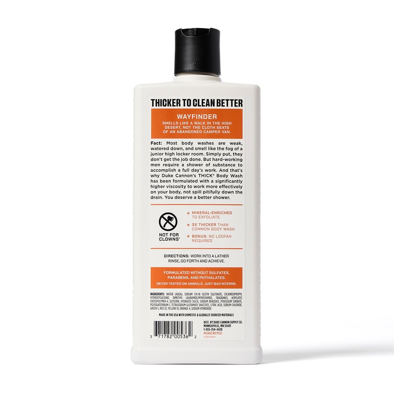 Duke Cannon Supply Co. THICK High-Viscosity Body Wash for Men