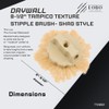Lobo Tools 8-1/2" Tampico Shag Style Drywall Stipple Brush –