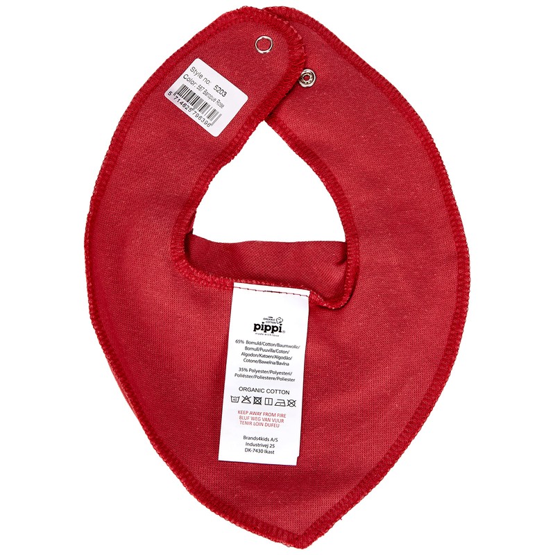 Pippi Unisex Baby Pippi Bib L, Baroque Rose, One Size