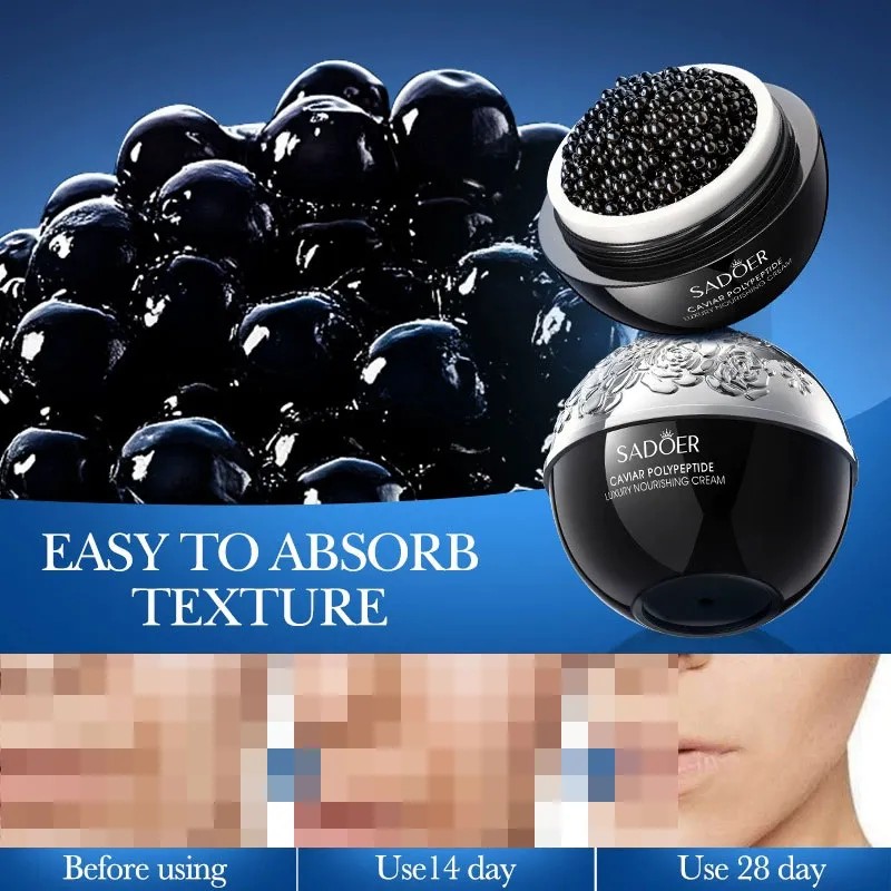 Crema Reafirmante Facial Antiarrugas Colágeno Caviar
