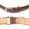 KIETH Men's Business Belt, Genuine Leather, Camel, Brown, Kip Leather,