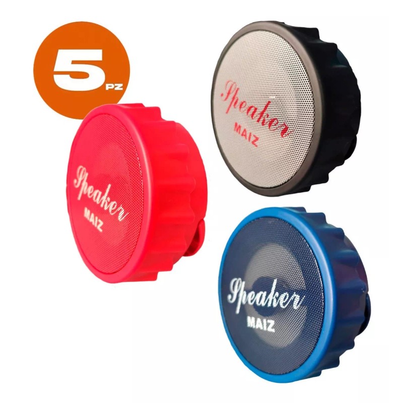 Maíz 5pzs Bocina Bluetooth Recargable Mini Inalambrica Portatil