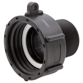 VARIOSAN IBC Adaptor (S60 x 6 to 2 Inch) 16058, Plastic, Black