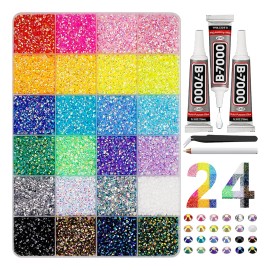 30000 Pzs Pedreria Cristal Para Uñas Decoración + Pinzas
